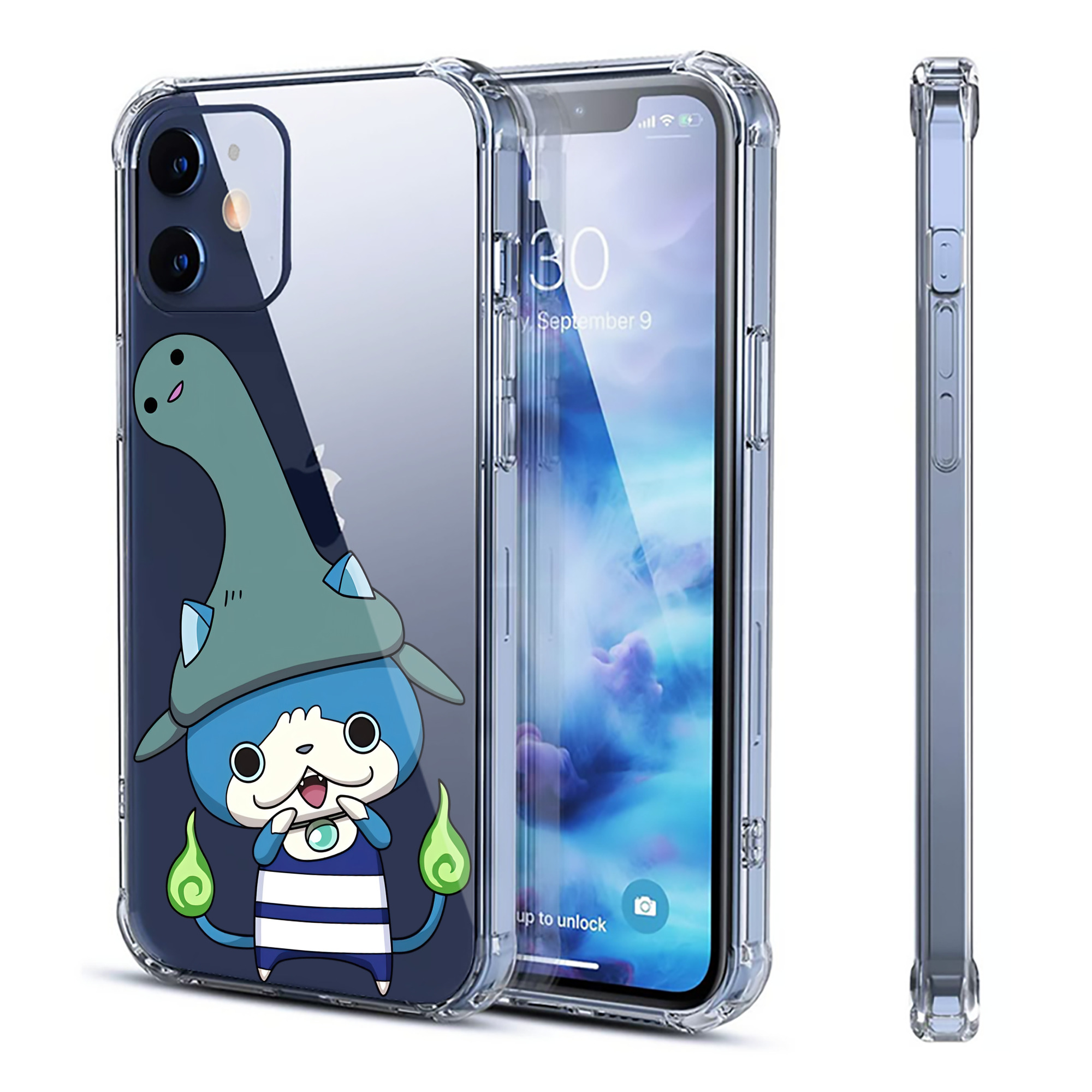 （画像用） 妖怪ウォッチ Yo-kai Watch 【iPhone 12シリーズ対応】透明スマホケース（クリアソフトケース）
